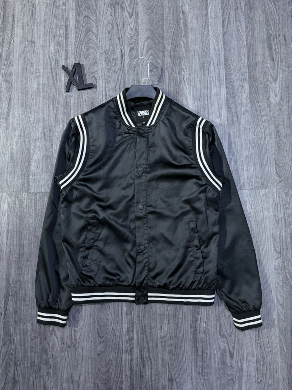 Blouson Bomber Noir Vintage - View 1